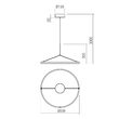 Lustră LED modernă bronz 39W/3000K Orbit 01-3837 Redo